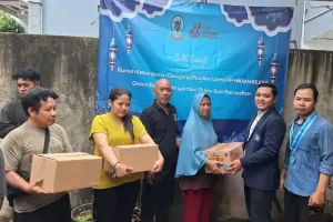 Sambut Ramadan, PP Hikmahbudhi Bersama Rumah Kebangsaan Cipayung Plus Bagikan Sembako