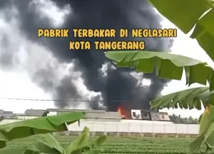 Gudang Logistik BPBD Kota Tangerang Terbakar
