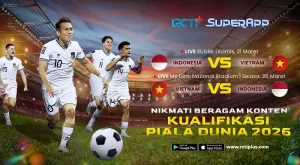 Jadwal FIFA World Cup Qualification Indonesia vs Vietnam di RCTI+?