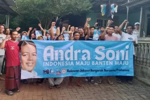 Relawan Jokowi Bergerak Bersama Prabowo Deklarasikan Andra Soni Jadi Cagub Banten