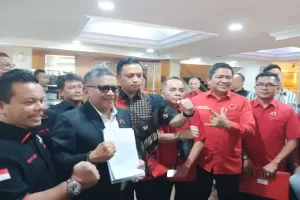 Sekjen PDIP Tiba di Polda Metro Jaya Jalani Pemeriksaan Terkait Berita Bohong