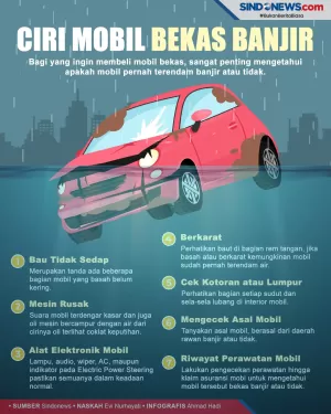 Begini Cara Mengenali Mobil yang Bekas Terendam Banjir