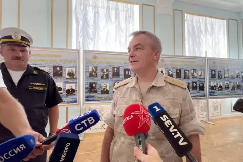 Stasiun TV Rusia Wawancara Komandan Laut Hitam yang Diklaim Dibunuh Ukraina