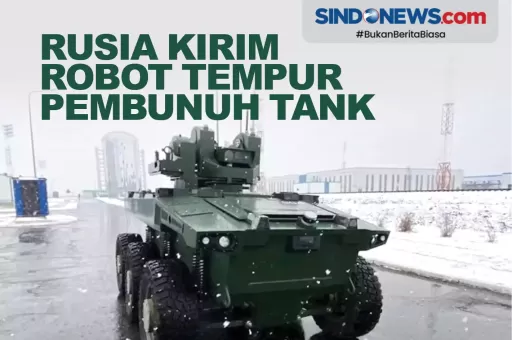 Rusia Kirim Robot Tempur Pembunuh Tank Leopard 2 dan Abrams