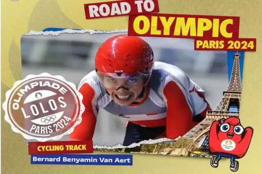 Bernard Benyamin Van Aert, Pesepeda Indonesia Lolos ke Olimpiade Paris 2024