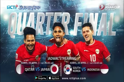 Indonesia U-23 vs Korea Selatan U-23 di Perempat Final Piala Asia U-23, Tonton di RCTI+