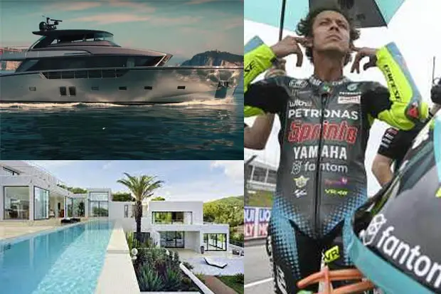 Kekayaan Valentino Rossi Bikin Melongo: Koleksinya Kapal Pesiar, Rumah Mewah, Mobil Sport