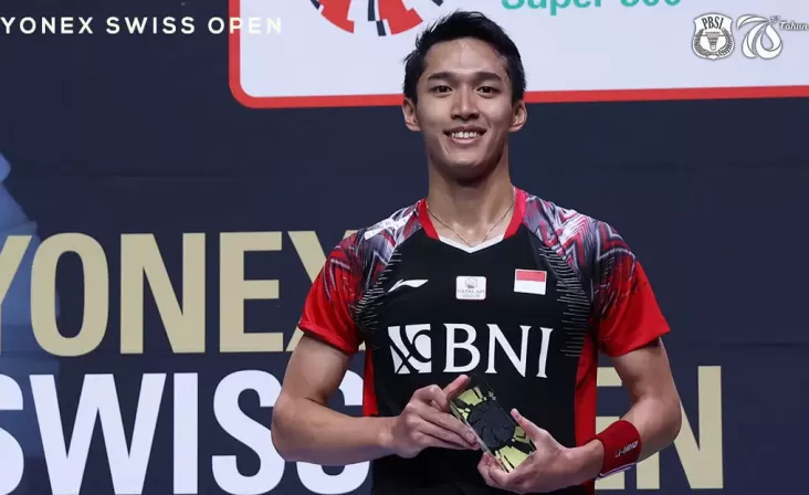 Janji Jonatan Christie usai Basuh Dahaga 20 Tahun Tunggal Putra Indonesia Juara di Swiss Open 2022