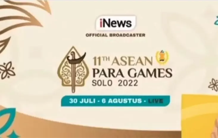 Saksikan ASEAN Para Games 2022 di iNews TV, RCTI+ dan Vision+