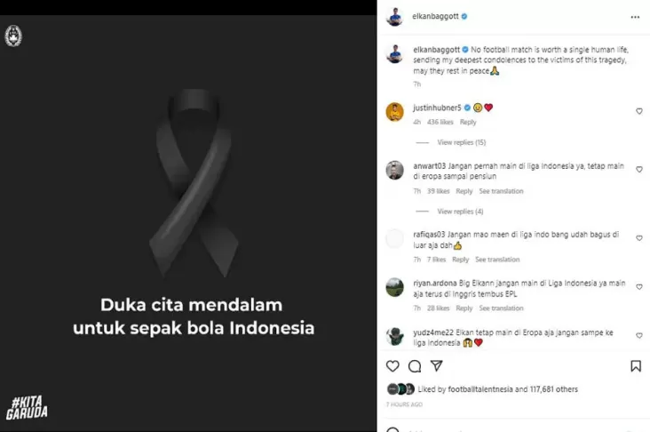 Untaian Doa Pemain Timnas Indonesia untuk Korban Tragedi Kanjuruhan
