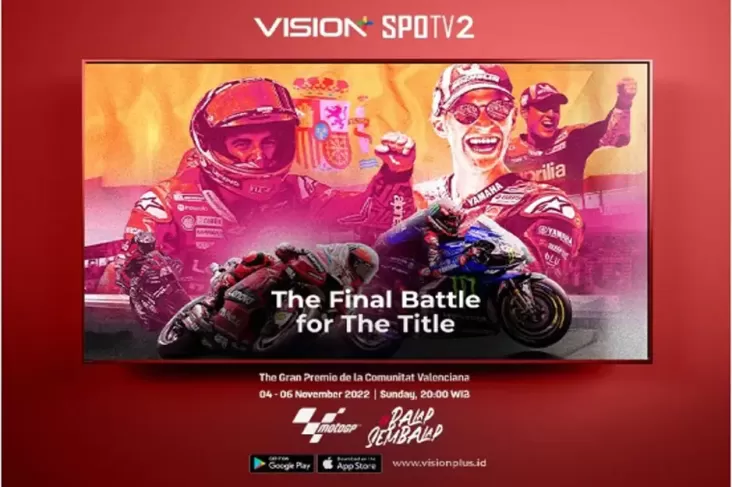 Live di Vision+ MotoGP Valencia 2022: Menanti Juara Baru