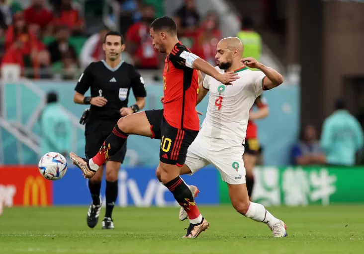 Belgia vs Maroko: Gol Dianulir, Skor Imbang saat Jeda 