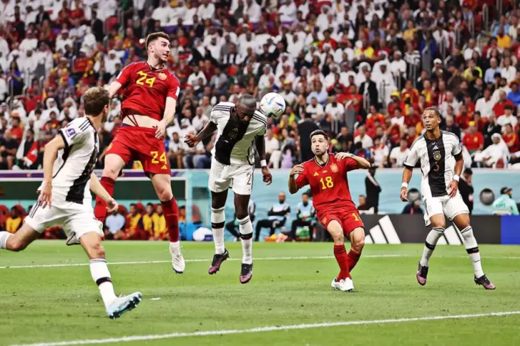 Hasil Spanyol vs Jerman: Gol Rudiger Dianulir, Babak Pertama Imbang