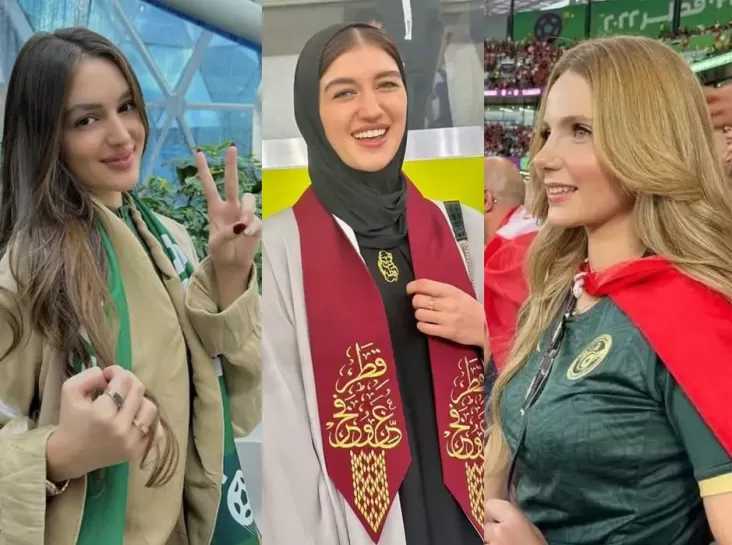 Pesona Suporter Timur Tengah di Piala Dunia 2022, Cantiknya Bikin Cowok Klepek-klepek