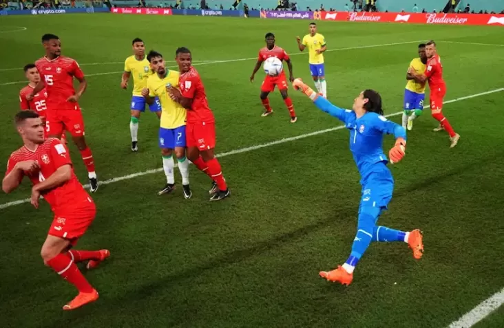 Hasil Brasil vs Swiss: Selecao Buntu di Babak Pertama