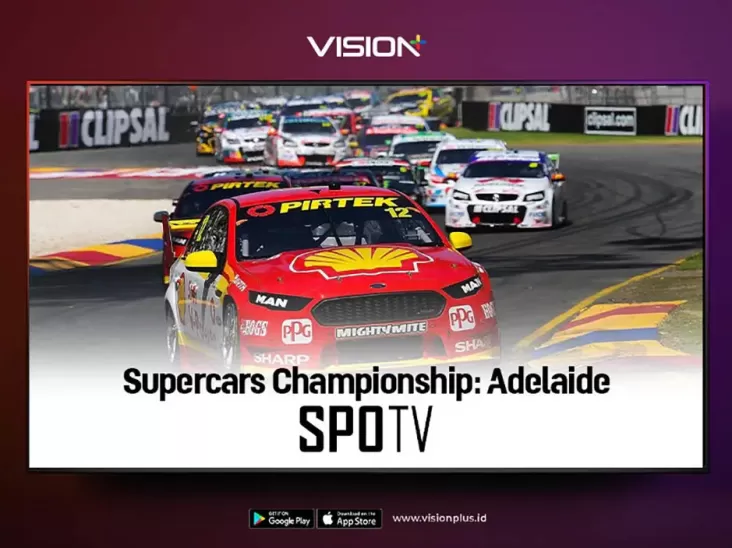 Nonton Supercars Championship Adelaide 2022 di Vision+, Ini Jadwal Lengkapnya