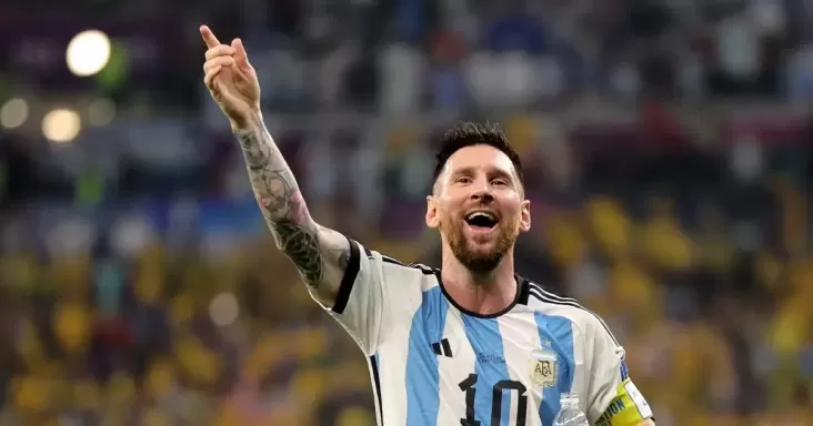 Lionel Messi Tersentuh Lihat Reaksi Anak dan Istri Rayakan Golnya di Laga ke-1000