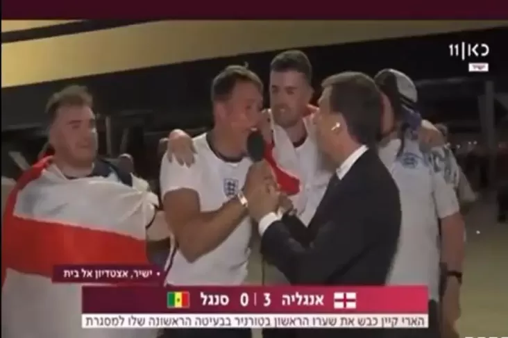 Fans Inggris Teriak Bebaskan Palestina saat Diwawancarai Reporter Israel