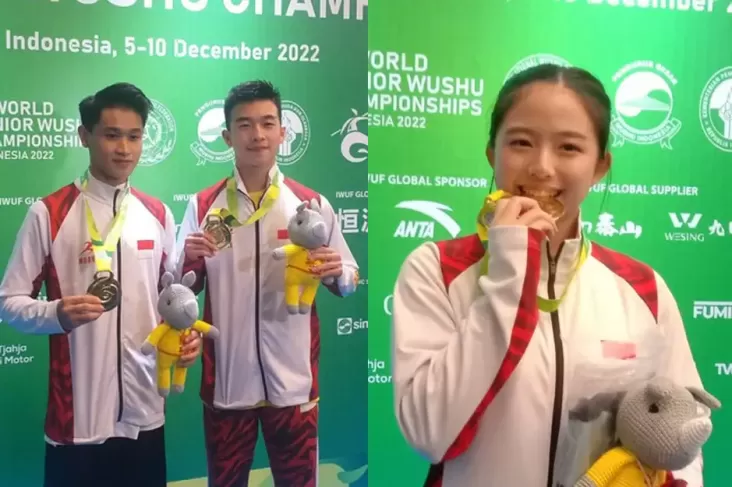 Hari Pertama Kejuaraan Dunia Wushu Junior 2022: Indonesia Gondol 3 Emas