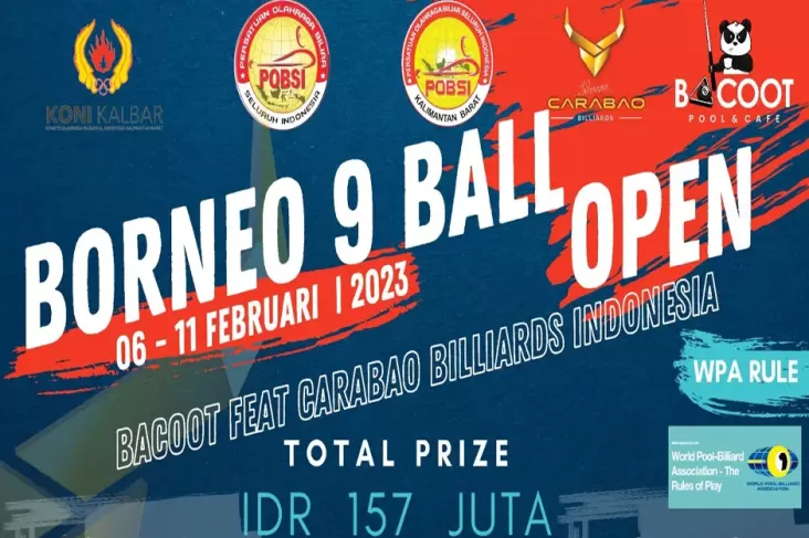 Jalankan Program Pembinaan Atlet, POBSI Kalbar Gelar Borneo 9 Ball Open
