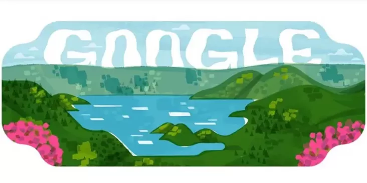 Google Doodle Hari Ini Tampilkan Keindahan Danau Toba